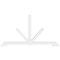 Ekena Millwork Vanguard Architectural Grade PVC Gable Bracket, 96"W x 52"H x 4"D x 4"F, 13/12 Pitch GBP096X52X0404VAN00 - alternate 3